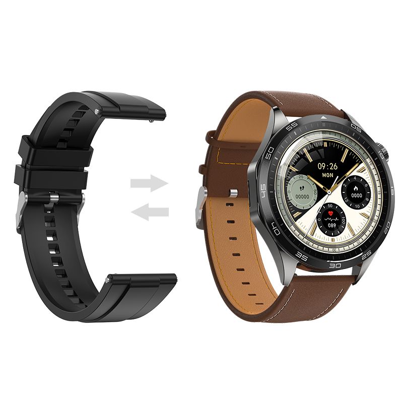 Hoco Y21 AMOLED Smart Sports Watch(Call version) - Metal gray