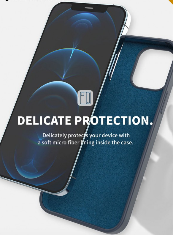 BLACKTECH for iPhone Liquid Silicone Soft Cover Shockproof Apple Case