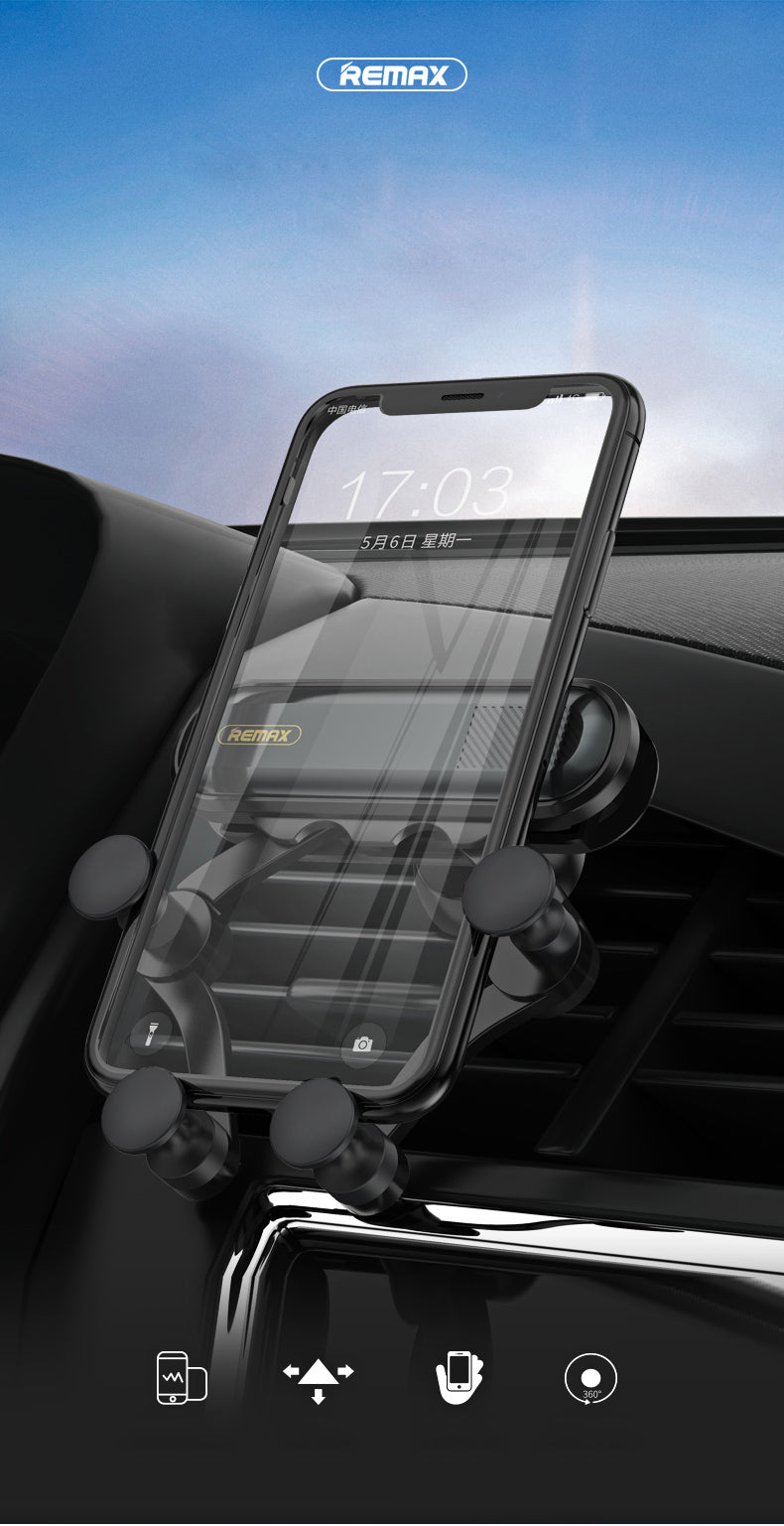 REMAX RM-C40 Air Outlet Car Mount Holder Gravity Invisible Bracket