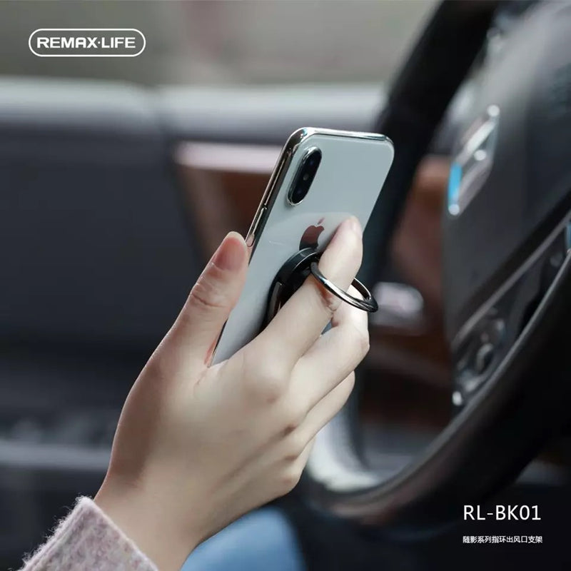 Remax RL-BK01 Car Vent Phone Ring Stand 360 Degree Rotation One Handed Smooth Operation