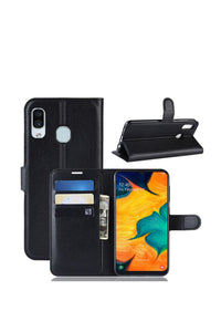 Samsung A Series BLACKTECH Wallet Flip Case with Card Holder