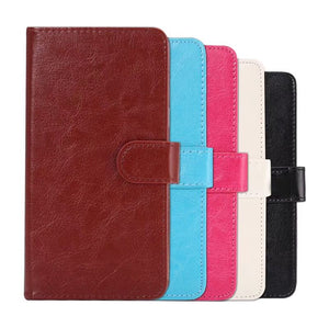 Universal Phone Leather Case Cover Flip Stand