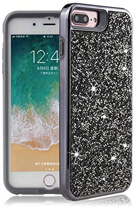 iPhone Dual Layer TPU PC Hybrid Rhinestones Glitter Bling Diamond Phone Case