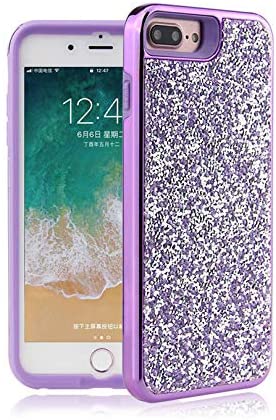 iPhone Dual Layer TPU PC Hybrid Rhinestones Glitter Bling Diamond Phone Case
