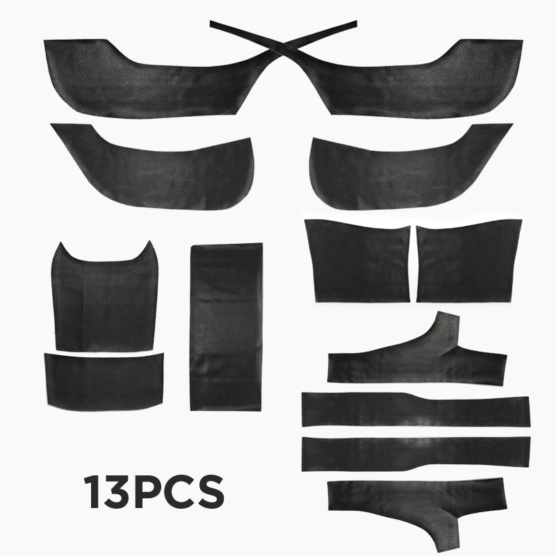 LUCKEASY For Tesla Model 3 Invisible Car Door Sill Anti Kick Pad Protection Side Edge Film Model3 2017-2022 Protector Stickers