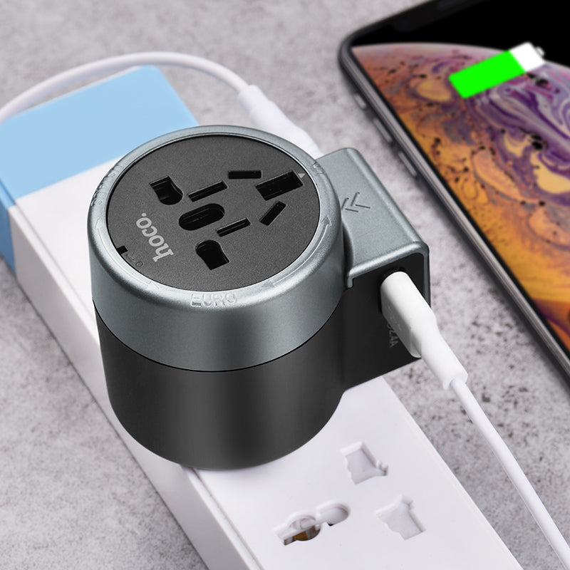 HOCO AC4 Dual Port Travel Charger Universal Charging Converter 2.4A
