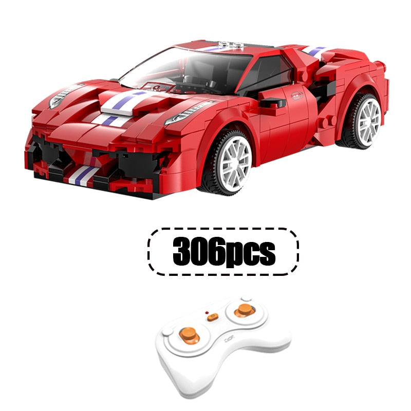 Cada City Remote Control Racing Car Compatible MOC Building Blocks RC Super Sports Car Bricks Children Boys Gifts Toys