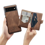 Load image into Gallery viewer, Case For Google Pixel 7 6 Pro Pixel 6 Leather Wallet Card Solt Bag Magnetic case for Google Pixel 5A 5G
