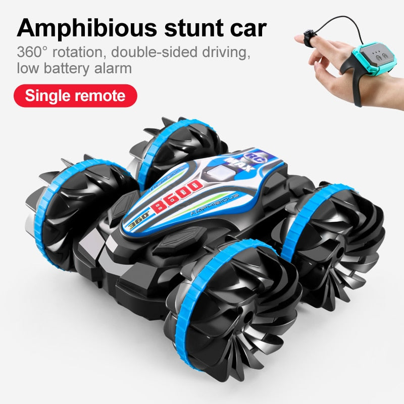 Newest High-tech Remote Control Car 2.4G Amphibious Stunt RC Car Double-sided Tumbling Driving Children's Electric Toys for Boy