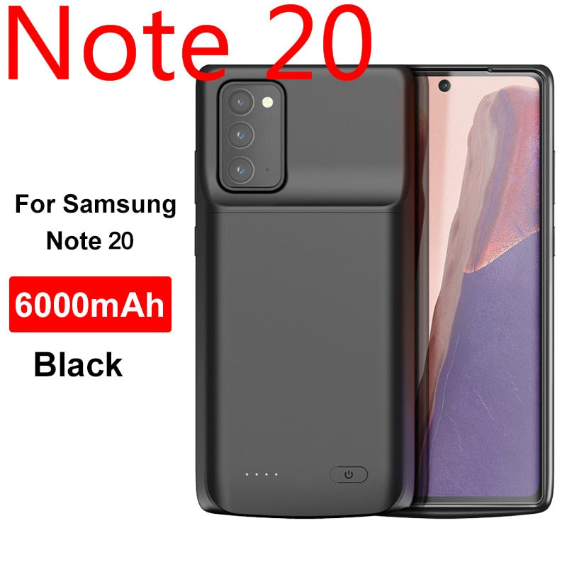 External Battery Case For Samsung Galaxy Note 20 Ultra 8 9 10 S8 S9 S10 S20 S21 S22 Plus Ultra S10e battery charger case charging PowerBank