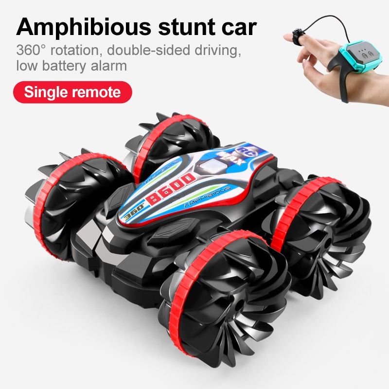 Newest High-tech Remote Control Car 2.4G Amphibious Stunt RC Car Double-sided Tumbling Driving Children's Electric Toys for Boy