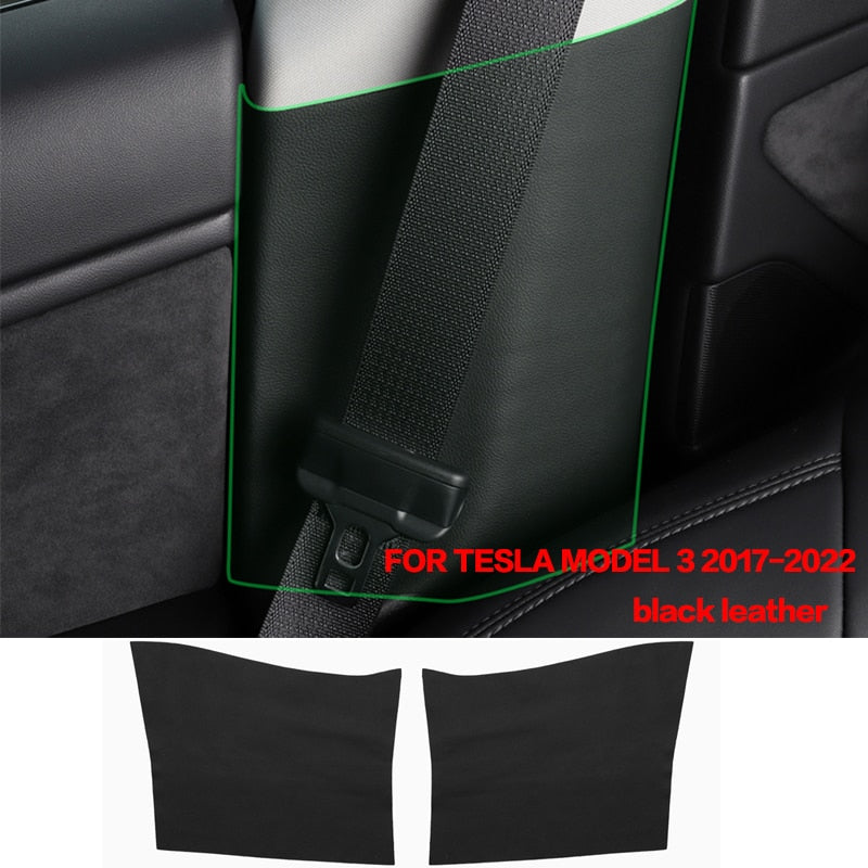 LUCKEASY For Tesla Model 3 Invisible Car Door Sill Anti Kick Pad Protection Side Edge Film Model3 2017-2022 Protector Stickers