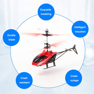 Two-Channel Suspension RC Helicopter Drop-resistant Induction Suspension Aircraft Charging Light Aircraft Kids Toy Gift for Kid