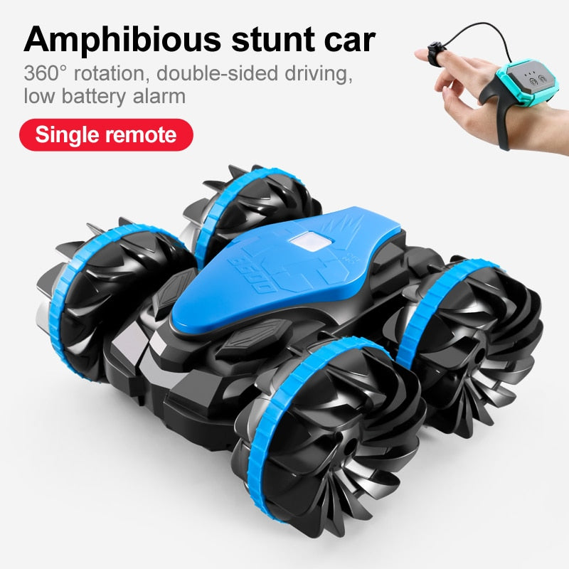 Newest High-tech Remote Control Car 2.4G Amphibious Stunt RC Car Double-sided Tumbling Driving Children's Electric Toys for Boy