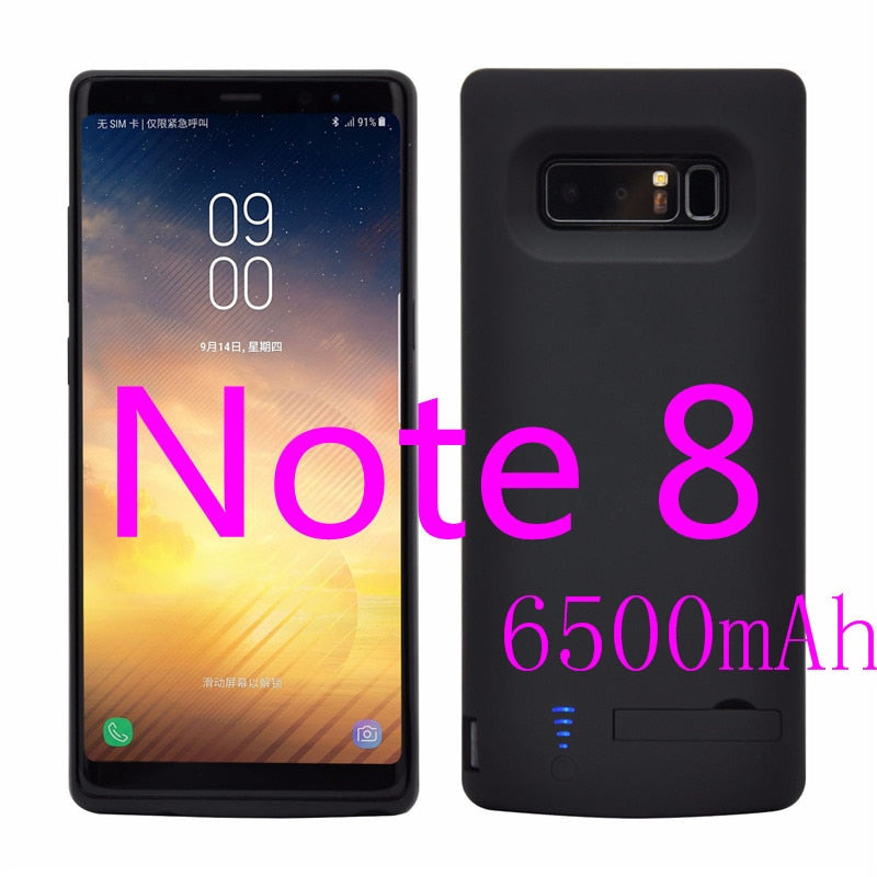 External Battery Case For Samsung Galaxy Note 20 Ultra 8 9 10 S8 S9 S10 S20 S21 S22 Plus Ultra S10e battery charger case charging PowerBank