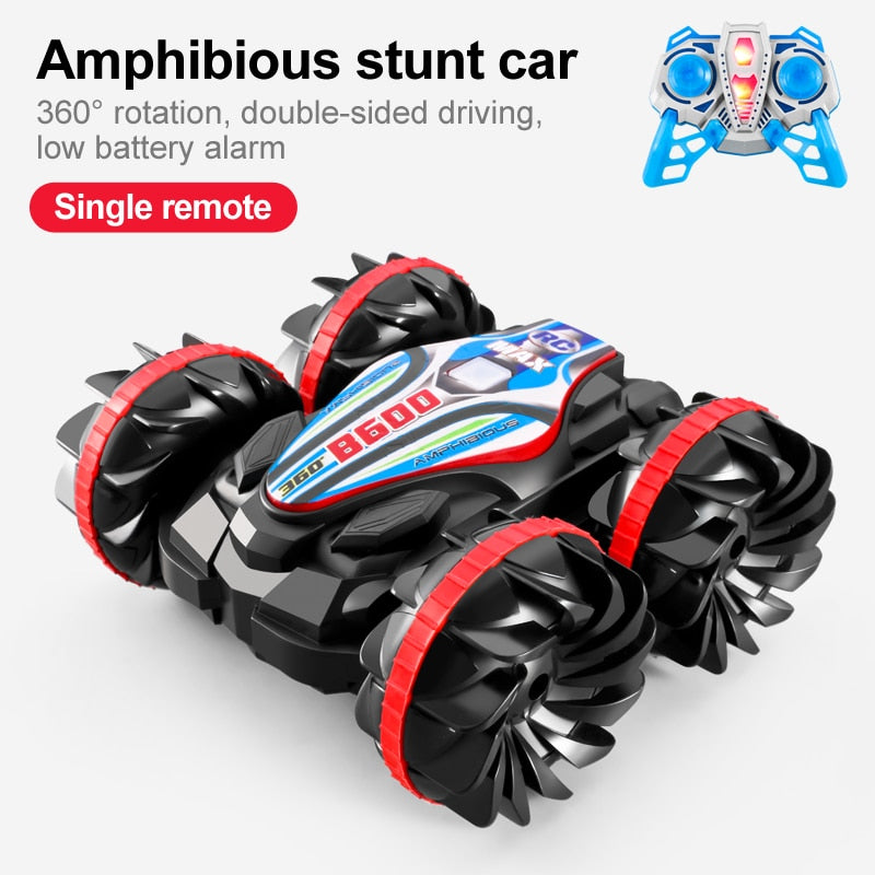 Newest High-tech Remote Control Car 2.4G Amphibious Stunt RC Car Double-sided Tumbling Driving Children&#39;s Electric Toys for Boy