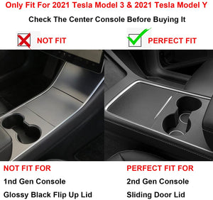 For Tesla Model 3 2021 Model Y 2022 Storage Box Center  Armrest Hidden Box Cup Holder Interior Accessories
