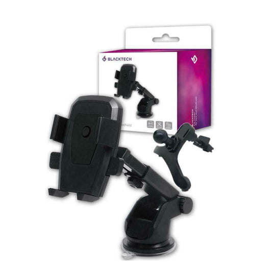 BLACKTECH 2 in 1 Air Vent and Windshield Cup Holder