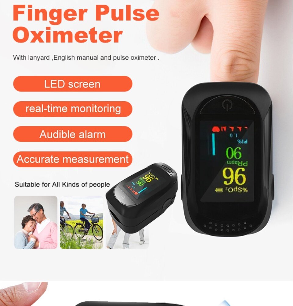 Oximeter Finger Pulse Blood Oxygen O2 Monitor