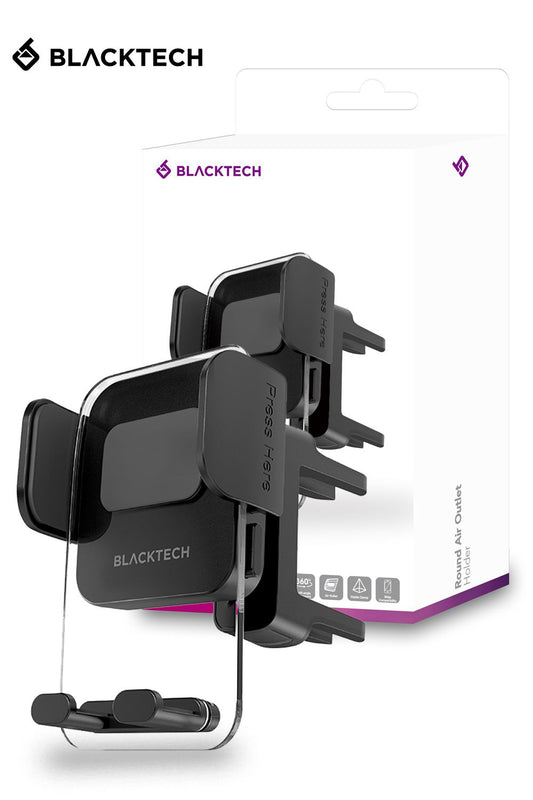 BLACKTECH Round Air Outlet Holder for Mercedes Benz BMW AUDI Mini cooper and more