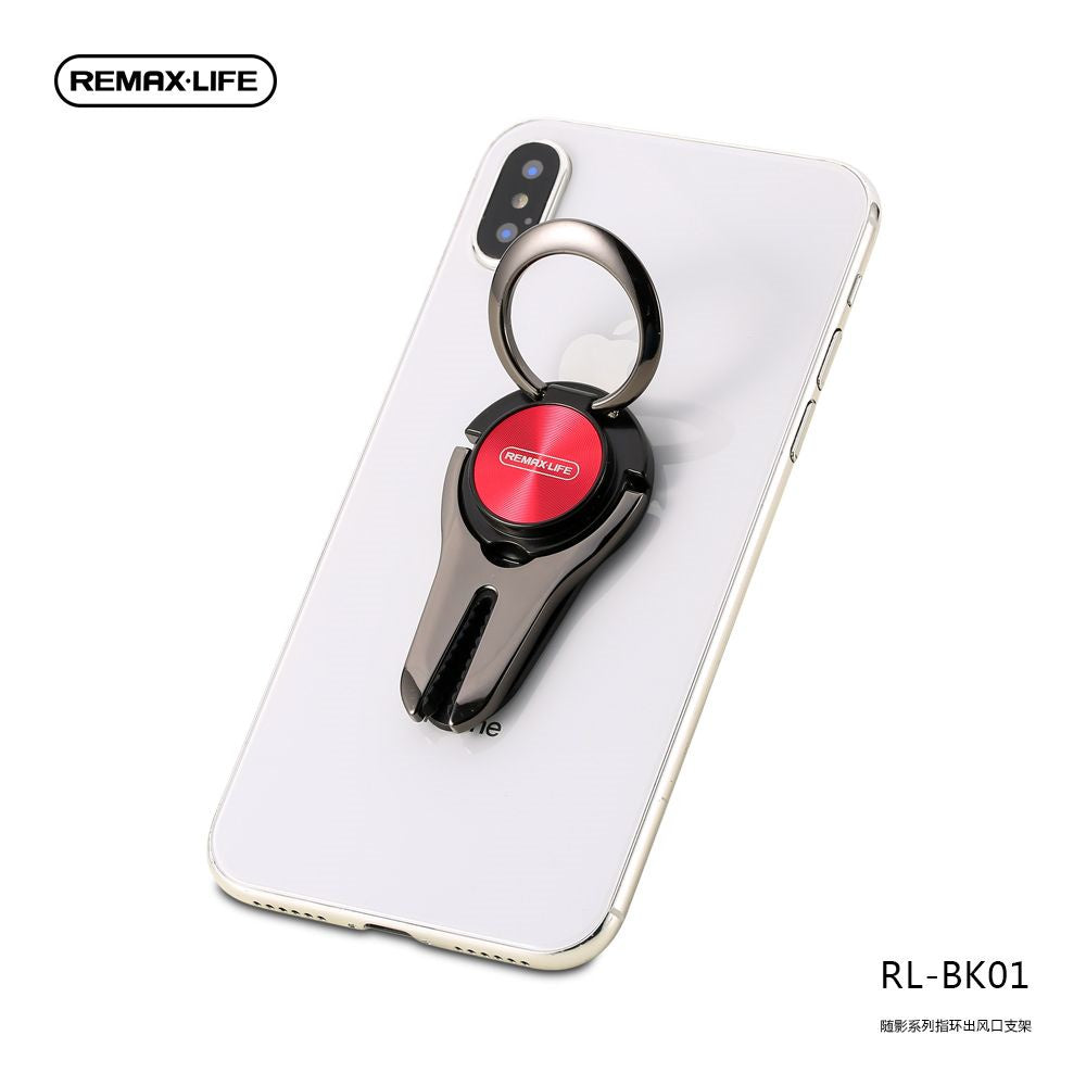 Remax RL-BK01 Car Vent Phone Ring Stand 360 Degree Rotation One Handed Smooth Operation