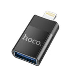 Load image into Gallery viewer, Hoco Lightning / Type C Male to USB Female OTG Adapter
