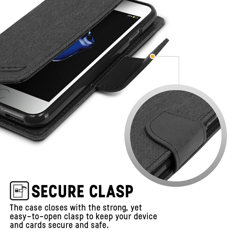 Samsung S6 Edge Mercury Goospery Canvas Diary Case