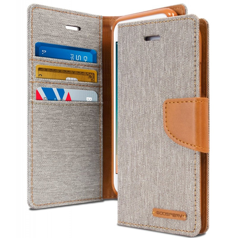 Samsung S6 Edge Mercury Goospery Canvas Diary Case