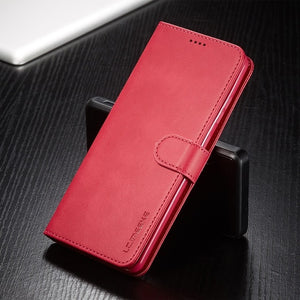 Leather Case for Samsung Galaxy S20 Ultra Plus A71 A51 A41 Note 20 10 Plus A70 A50 A20 A20e S9 S8 Plus S7 Edge Wallet Flip Cover