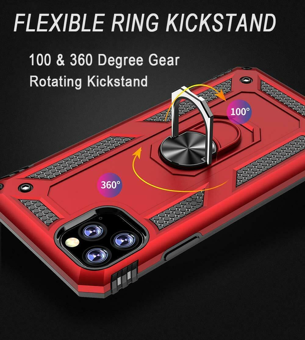 Samsung Galaxy Note Series Dual Layer Heavy Duty Shockproof Magnetic iRing Case Cover