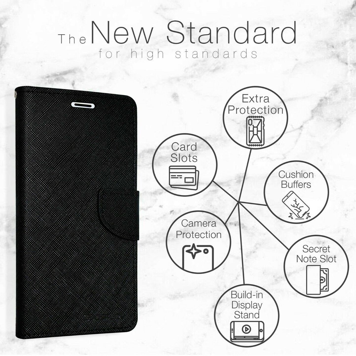 Samsung S3 Mercury Goospery Card Fancy Diary Wallet