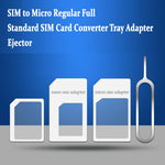 Load image into Gallery viewer, Phone Nano SIM Convert Card to Micro Stander Full SIM Card Tray Adapter Holder with + Eject Pin
