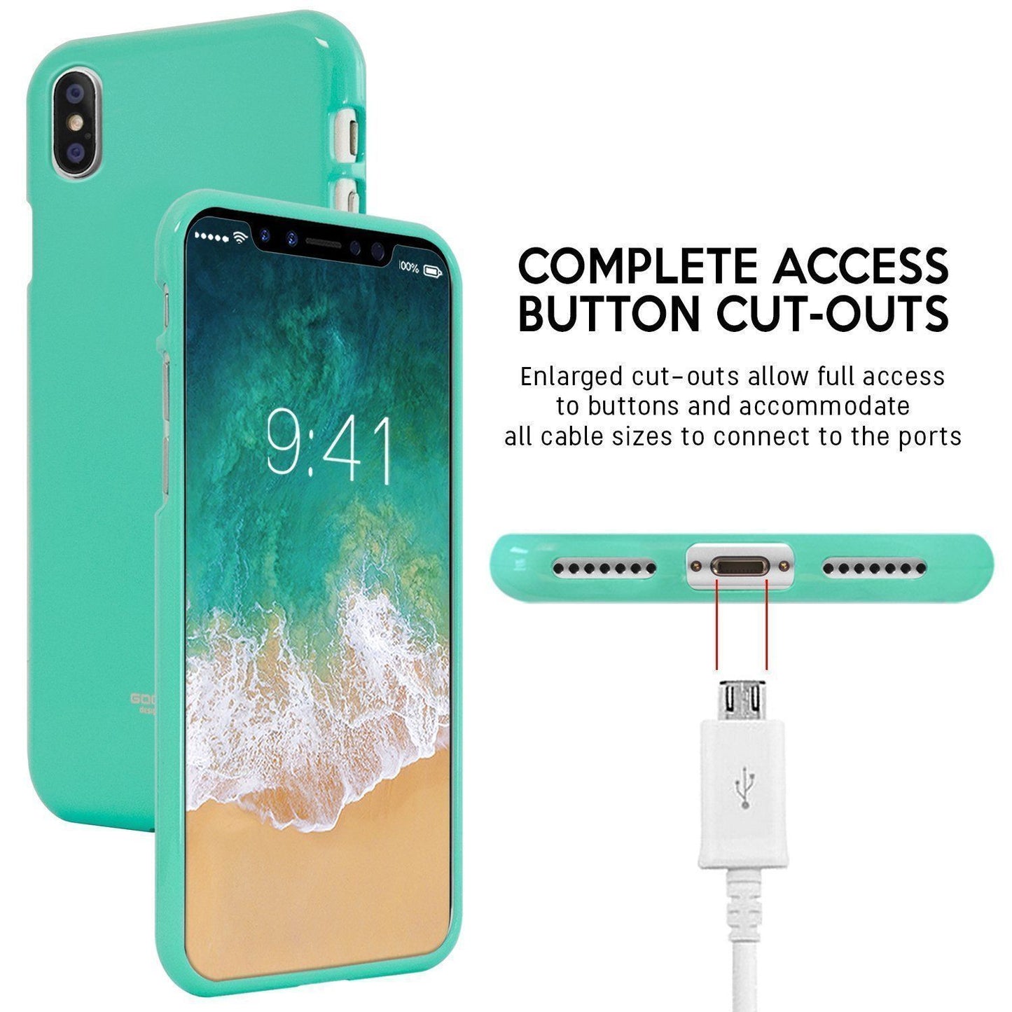 Samsung Galaxy Note Series Mercury Goosepery Jelly Gel Rubber Case