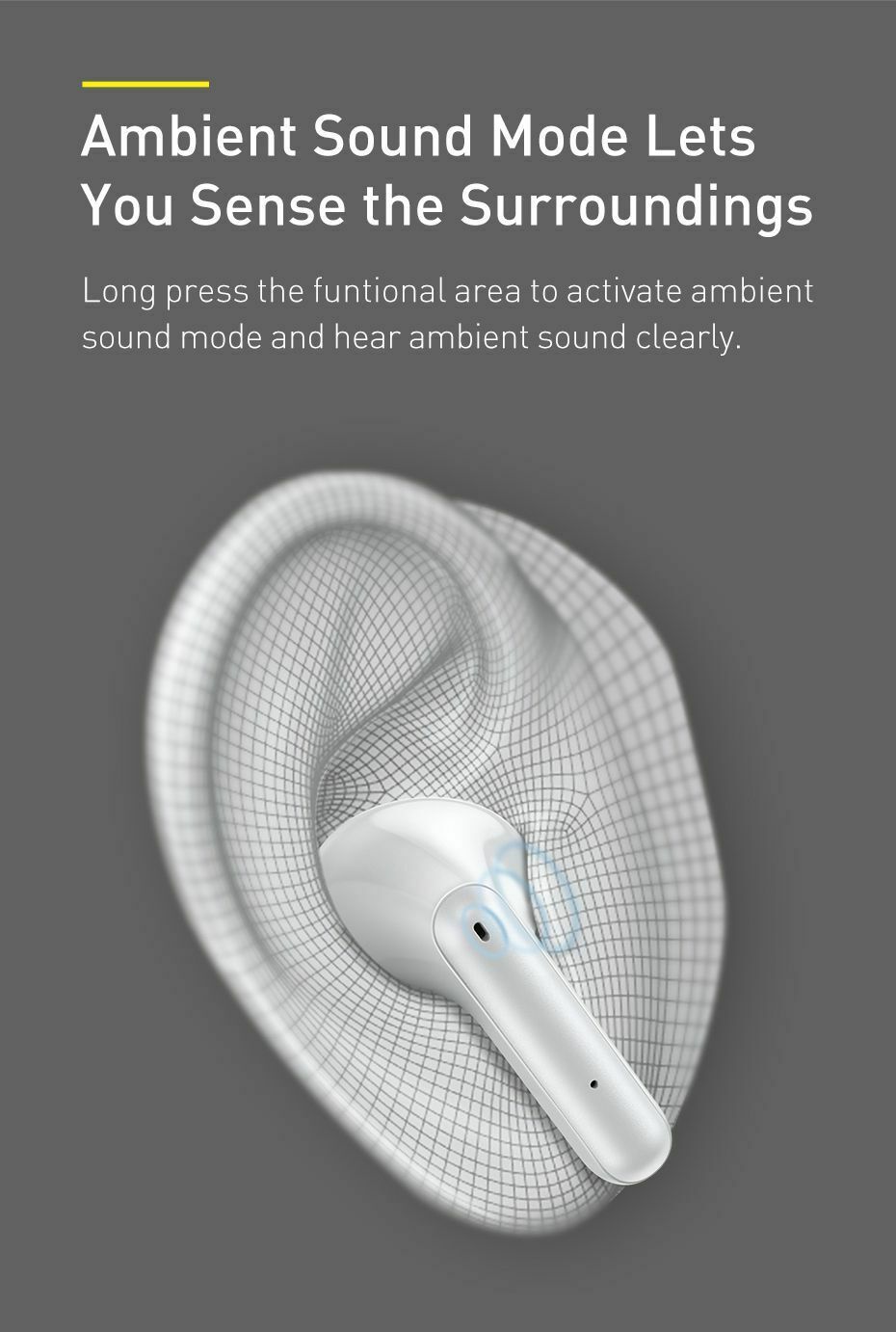 Baseus Active Noise Cancellation True Wireless Earphones Ear buds Pro