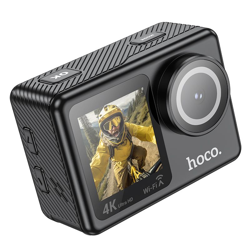 Hoco DV101 Dual Color Screen Sports Camera 4K WiFi Action Camera With Remote Control Screen Waterproof Sport Camera