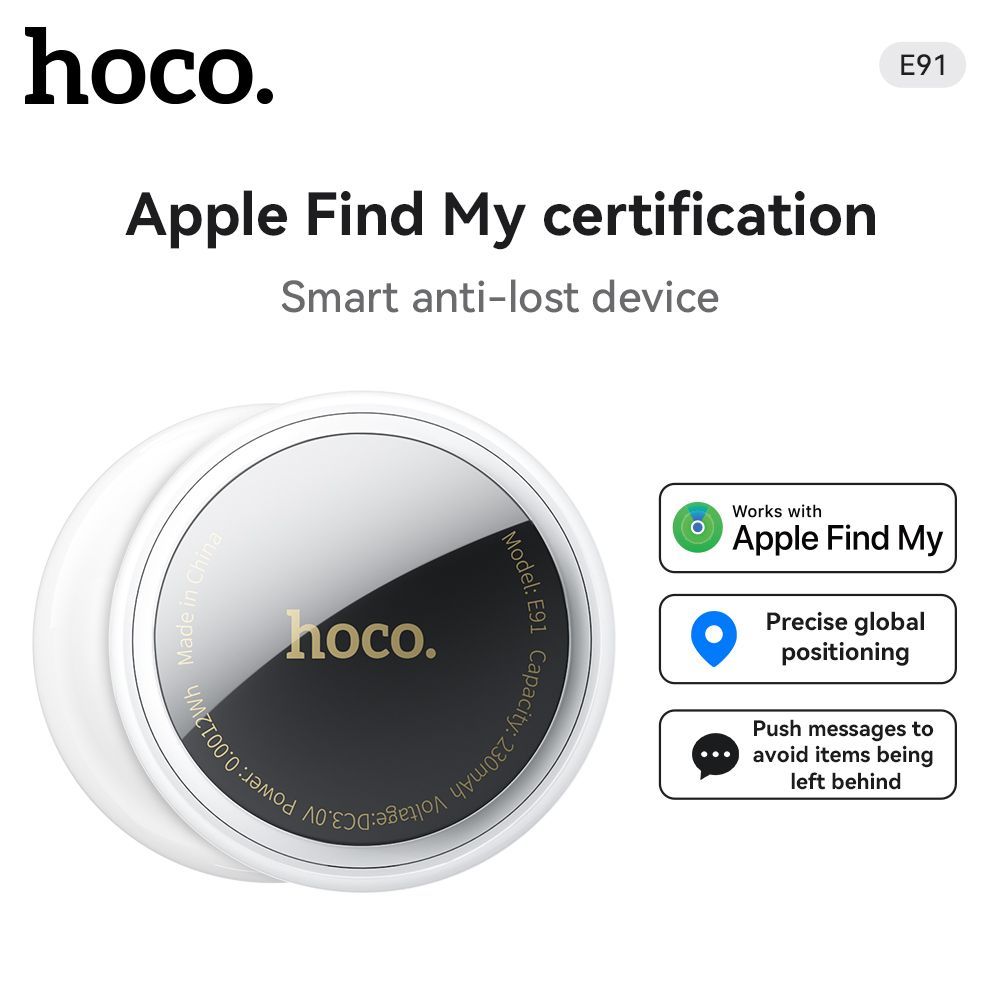 Hoco E91 Tiger Intelligent Positioning Anti-Lost Device Airtag Work with Find My iPhone