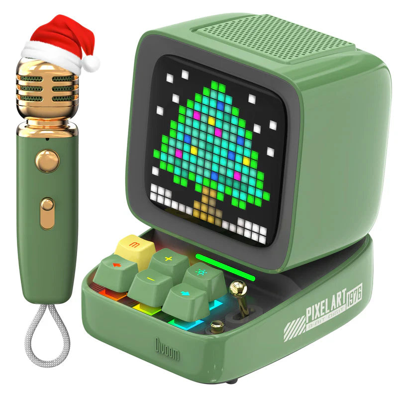 Divoom Ditoo-Mic Mini Karaoke Machine Pixel Art Bluetooth Speaker