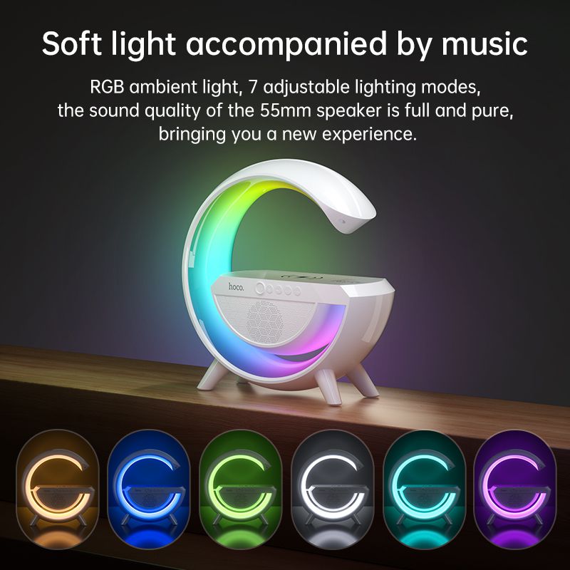 Hoco DS43 15W Wireless Charging Smart Ambient Light Speaker