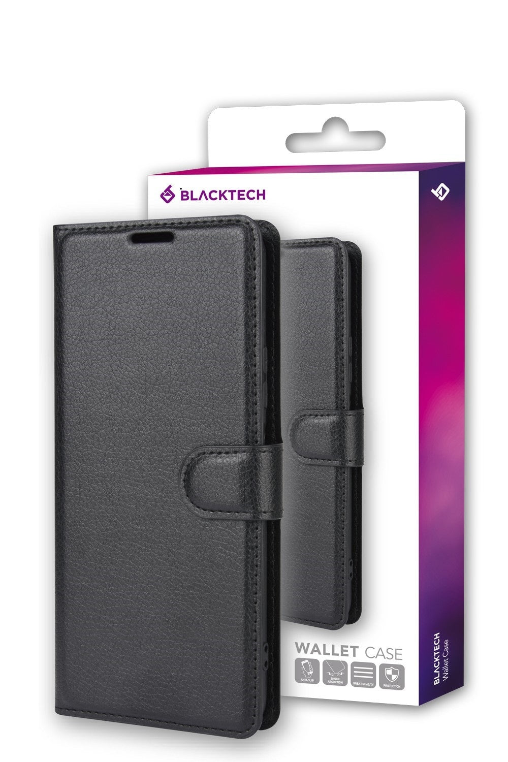 Samsung A Series BLACKTECH Wallet Flip Case with Card Holder