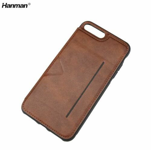 iPhone Shockproof Luxury Leather Multi Card Slot Holder Hanman Back Case