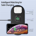 Load image into Gallery viewer, Baseus Smart 3 in 1 Wireless Charger - Apple Watch  iPhone  AirPods
