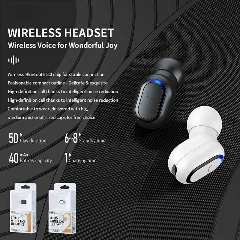 Remax RB-T31 True Wireless Bluetooth 5.0 Earphone In-ear Earbuds