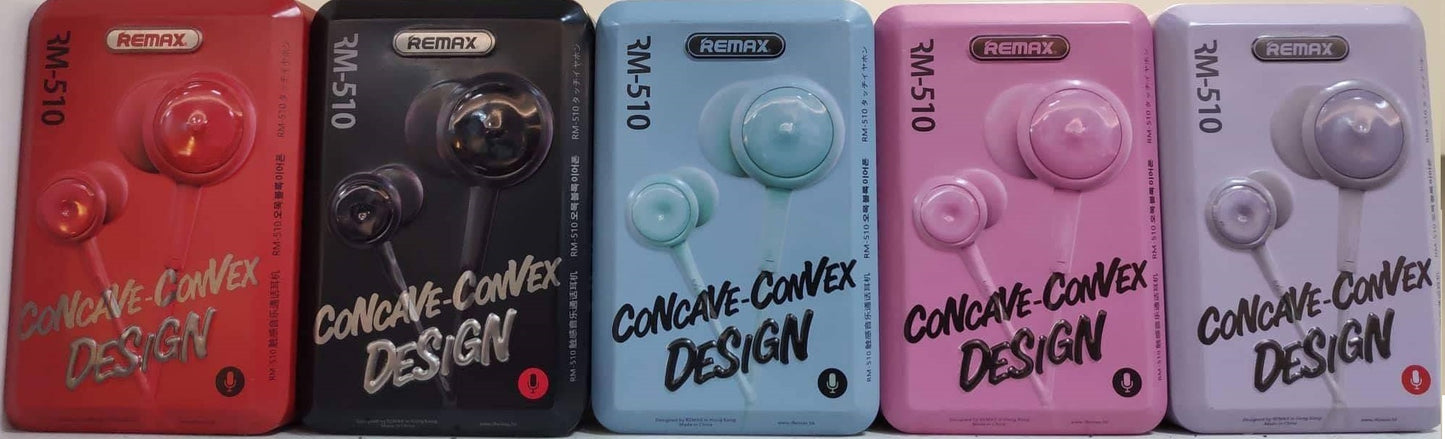 Remax RM510 Wired In-ear Stereo Music Headset Headphone Earphone with Built-In Mic