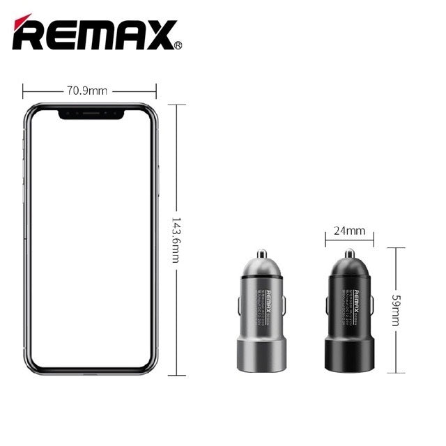 Remax RCC220 Dual USB Port 2.4A Fast Charging Car Charger