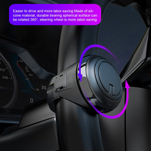 Turning Steering Wheel Booster Spinner Knob 360 Degree Rotation Metal Bearing Power Handle Ball Shaped