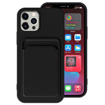 Load image into Gallery viewer, Defender Liquid Silicone &amp; Hard Case Protection Drop Proof Tough Case with Card Holder for iPhone
