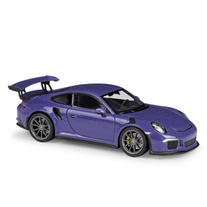 WELLY 1:24 Scale Diecast Simulator Car Porsche 911 GT3 RS Model Car Alloy Sports Car Metal Toy Racing Car Toy For Kids Gift