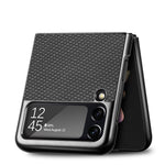 Load image into Gallery viewer, Luxury Carbon Fiber Slim Case for Samsung Galaxy Z Flip 3 4 5G Flip3 Flip4 Phone Protective Cover Coque for Samsung Z Flip 4
