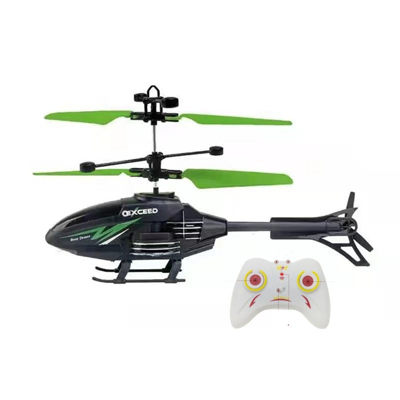 Two-Channel Suspension RC Helicopter Drop-resistant Induction Suspension Aircraft Charging Light Aircraft Kids Toy Gift for Kid