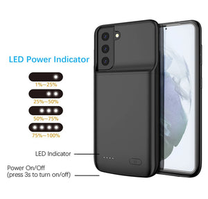 External Battery Case For Samsung Galaxy Note 20 Ultra 8 9 10 S8 S9 S10 S20 S21 S22 Plus Ultra S10e battery charger case charging PowerBank